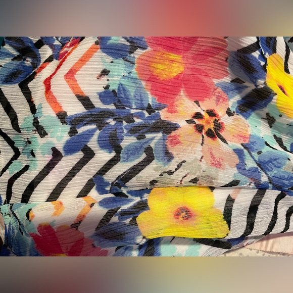 Vintage Candie's Chevron Midi Dress - Picture 6 of 6